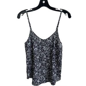 Wilfred Silk Cami Tank Womens Small 100% Silk Fairy Dainty Floral Aritzia Top